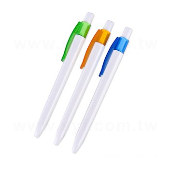 廣告筆-造型白桿單色原子筆-二款筆桿可選-客製化印刷贈品筆_1