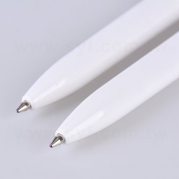 廣告筆-造型白桿單色原子筆-二款筆桿可選-客製化印刷贈品筆_2