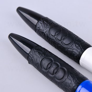廣告筆-按壓式防滑筆套推薦禮品-單色原子筆-客製化贈品筆_3