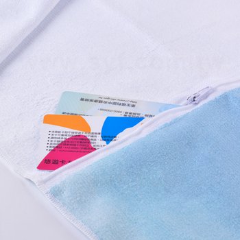 長型運動毛巾含拉鍊口袋-單面全彩昇華-可客製化印刷_2