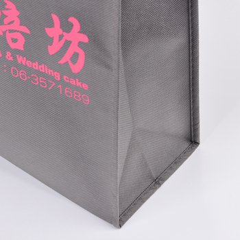 不織布環保購物袋-厚度90G-尺寸W36xH33xD12cm-四面單色印刷(不共版)-推薦款_4