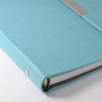 16K簡約典雅工商日誌-三折式金屬磁扣活頁筆記本-可訂製內頁及客製化LOGO_3