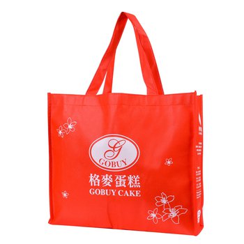 不織布環保購物袋-厚度80G-尺寸W35xH30xD10cm-四面單色印刷_0
