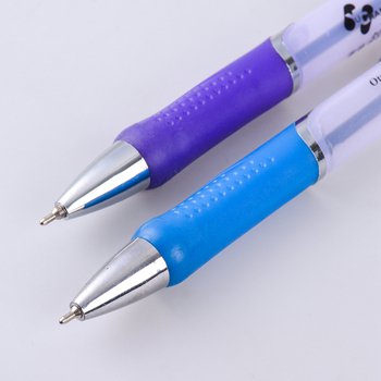 廣告筆-單色按壓式金屬夾牛奶管中油筆-單色原子筆-採購訂製贈品筆_1
