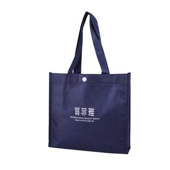 不織布環保購物袋-厚度80G-尺寸W24xH22xD8cm-雙面單色印刷_0