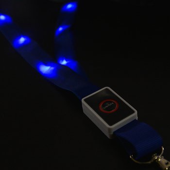 LED發光識別證帶-寬2cm龍蝦扣識別證帶-單色印刷_1