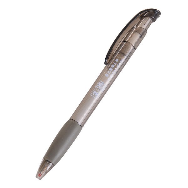 廣告筆-造型防滑白透明桿單色原子筆_4
