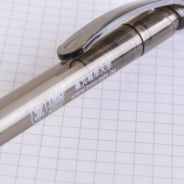廣告筆-造型防滑白透明桿單色原子筆_9