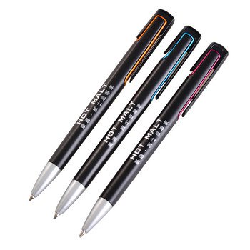廣告筆-消光霧面黑色塑膠筆管禮品-單色原子筆-採購客製印刷贈品筆_1