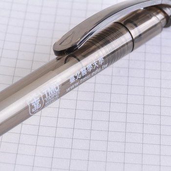 廣告筆-造型防滑白透明桿單色原子筆-二款筆桿可選-工廠客製化印刷贈品筆_8
