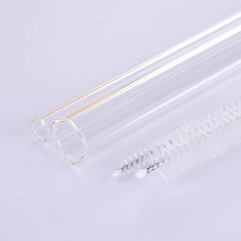 耐熱玻璃吸管19.5cm/4入組-可客製化印刷LOGO_2