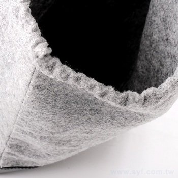 毛氈布束口袋-W36.5*H40-尺寸雙面縫線-可客製化印刷LOGO_2