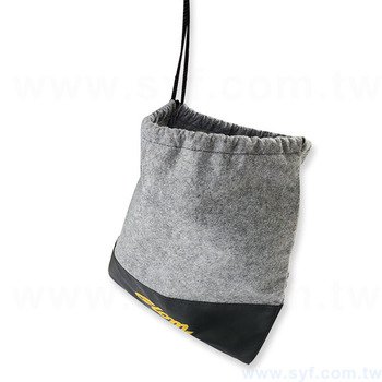 毛氈布束口袋-W36.5*H40-尺寸雙面縫線-可客製化印刷LOGO_4