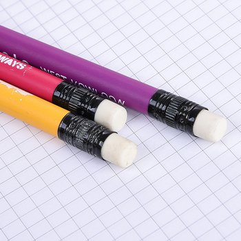 黑木鉛筆-圓形橡皮擦頭印刷筆桿禮品-廣告環保筆-客製化印刷贈品筆_2