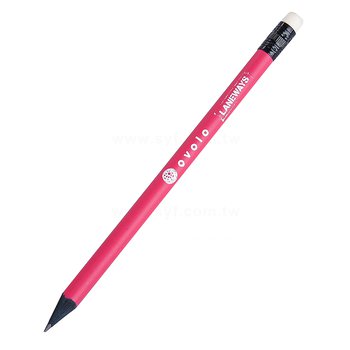 黑木鉛筆-圓形橡皮擦頭印刷筆桿禮品-廣告環保筆-客製化印刷贈品筆_0