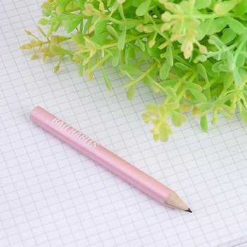 鉛筆-原木環保禮品-短筆桿印刷兩邊切頭廣告筆- 採購批發製作贈品筆_4