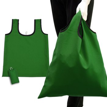 手提摺疊環保袋-150D斜紋布/可選色-單面單色印刷購物袋(附小收納袋)_5