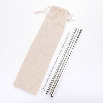 304不鏽鋼吸管組-麻布袋-可客製化印刷LOGO_3
