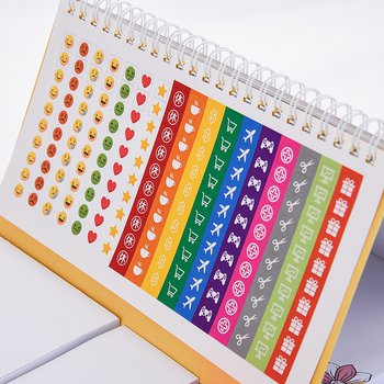 四合一立多功能硬殼日曆-彩色印刷上霧膜-內頁彩色印刷便利貼_5