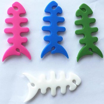 魚骨頭造型矽膠整線器-可客製化印刷LOGO_0