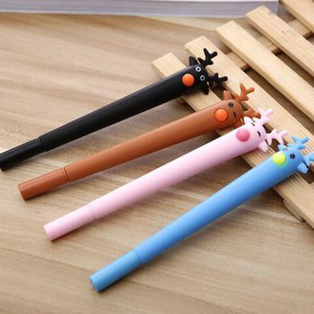 造型廣告筆-麋鹿造型筆管禮品-單色原子筆-採購訂製贈品筆_0