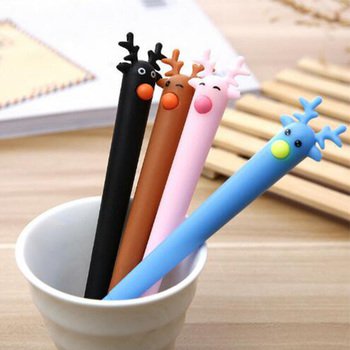 造型廣告筆-麋鹿造型筆管禮品-單色原子筆-採購訂製贈品筆_1