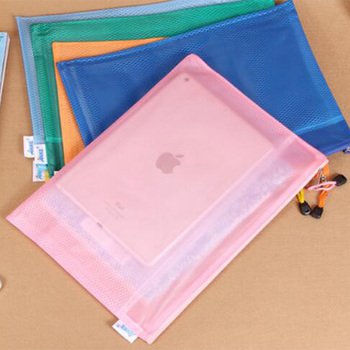 PVC雙層防水拉鍊文件袋-A4-可加印LOGO客製化印刷_0
