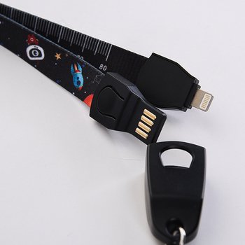 手機掛繩-USB多功能識別證掛繩/吊繩手機充電傳輸線-手機周邊禮品批發_5