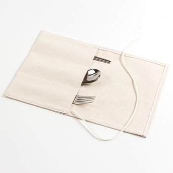 捲式餐具袋-本白帆胚布-單面單色印刷_1