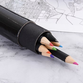 7色色鉛筆-紙圓筒廣告單色印刷禮品-環保廣告筆-客製印刷贈品筆_1