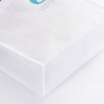 不織布環保購物袋-厚度100G尺寸-W30xH30xD10cm-雙面雙色印刷(共版)_1