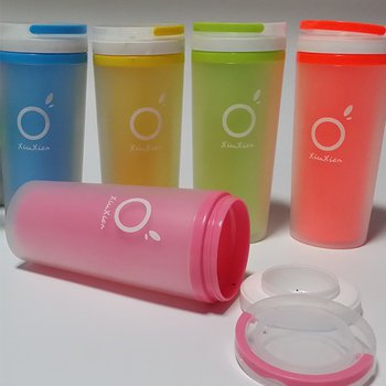 提把雙層塑膠杯-可客製化印刷企業LOGO_1