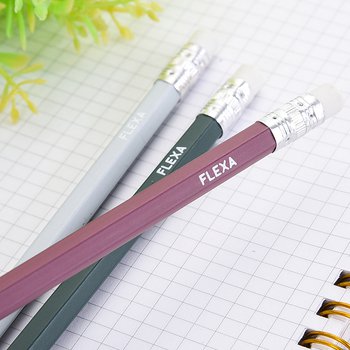 鉛筆-六角橡皮擦頭印刷筆桿禮品-廣告環保筆-客製化印刷贈品筆_3