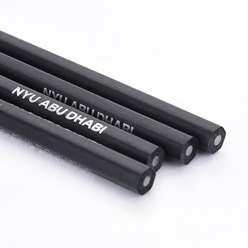 六角黑木鉛筆單色印刷-消光黑筆桿印刷禮品-採購批發製作贈品筆_2