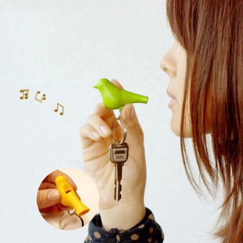 塑膠鑰匙圈-可愛鳥屋造型_1
