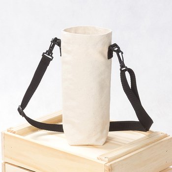 水壺揹袋-本白帆布長揹袋-單面單色印刷_0