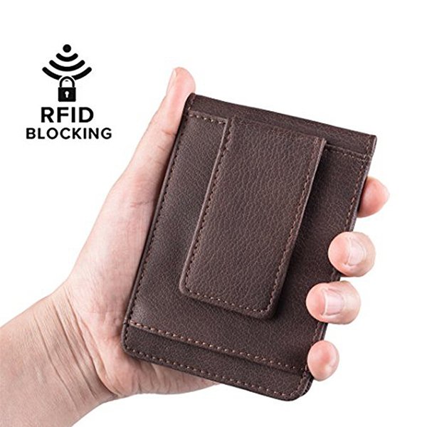 RFID防盜卡片夾-真皮磁吸卡夾_1