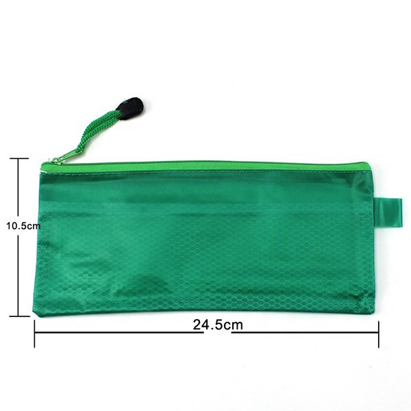 透明拉鍊鉛筆盒-PVC+網眼布筆袋_5