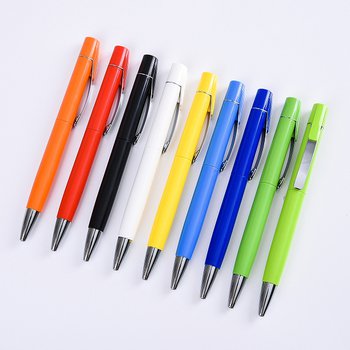 廣告筆-旋轉式塑膠筆管推薦禮品 -單色原子筆-客製化贈品筆_0