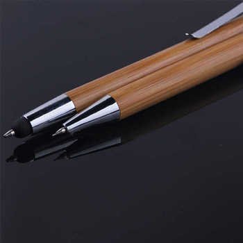 竹製自動鉛筆+圓珠觸控筆套組_2