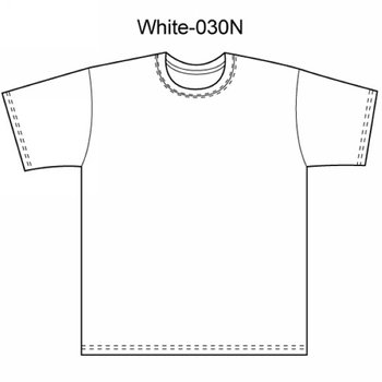 廣告T恤-本白純棉衣服/可選尺寸-雙面單色印刷_1