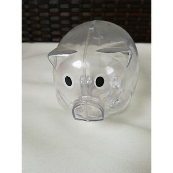 豬造型撲滿-塑膠半透明存錢筒_1