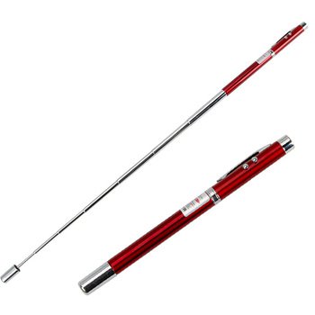 多功能廣告筆-二合一廣告筆-伸縮棒+紅色雷射筆_0
