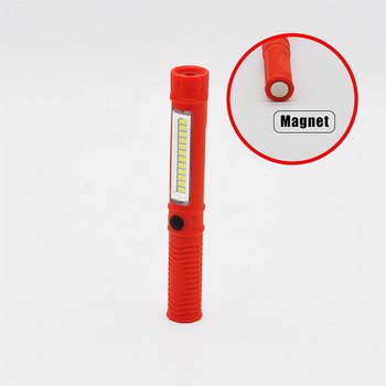 LED筆夾手電筒-塑膠磁鐵手電筒_0