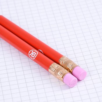 鉛筆-原木環保禮品-短筆桿印刷廣告筆-附橡皮擦頭-採購批發製作贈品筆_1