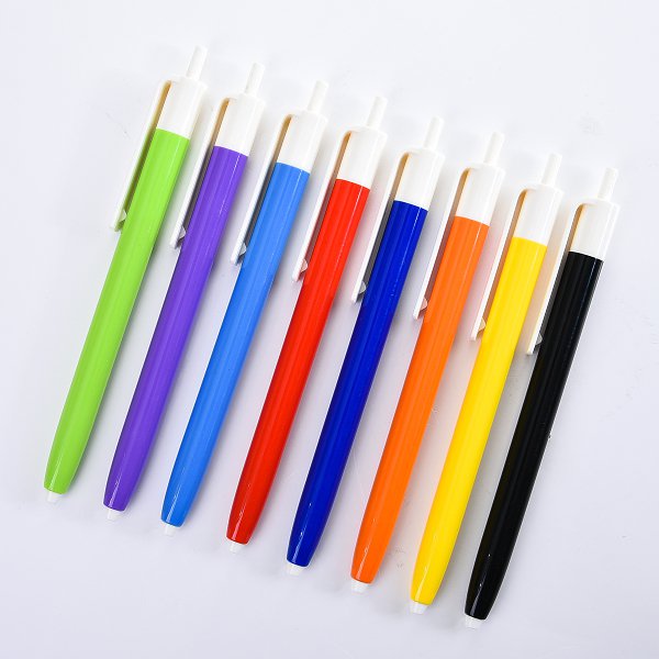 廣告筆-按壓式塑膠彩色筆管推薦禮品_1