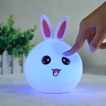小夜燈-矽膠卡通兔造型小夜燈-療癒客製化禮贈品_3