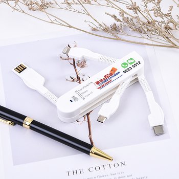 四合一USB數據線集線器充電傳輸線-客製化商品可印刷_5