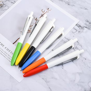 廣告筆-按壓式彩色筆管推薦禮品-6色單色原子筆-客製化贈品筆_5