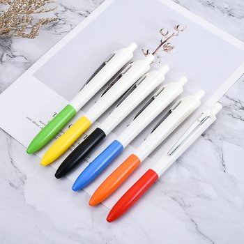 廣告筆-按壓式彩色筆管推薦禮品-6色單色原子筆-客製化贈品筆_4
